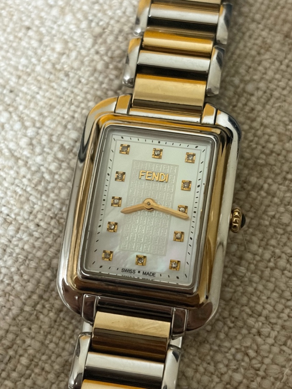 Fendi Two Tone Mother of Pearl Watch - Picture 4 of 4